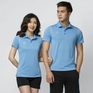 mẫu áo thể thao nam nữ xanh da