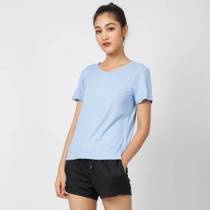 mẫu áo thun T -shirt xanh nữ