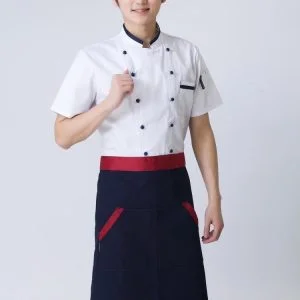 Áo Bếp Trưởng Ngắn Tay