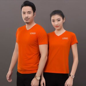 ao thun cổ tim nam màu đỏ