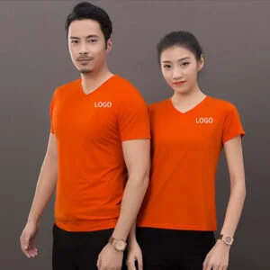 ao thun cổ tim nam màu đỏ