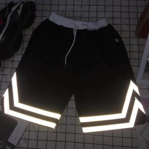 Quần Shorts Phản Quang Nam Màu Đen