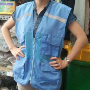 áo gile bảo hộ xanh dương