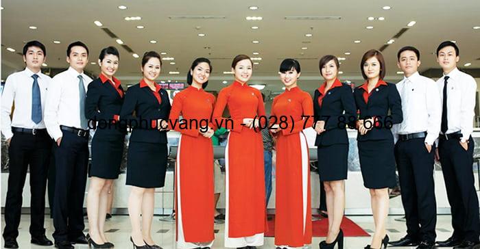 đồng phục nhân viên sacombank
