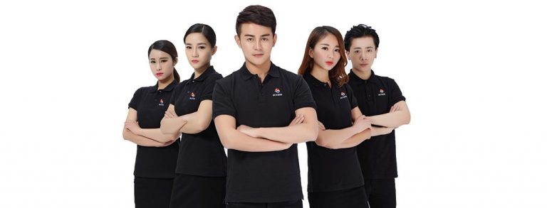 Polo đen nam nữ – đồng phục công ty Đồng Phục Vàng
